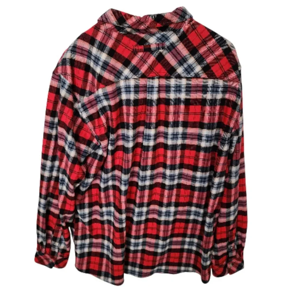 Legendary Whitetails Men's 2XT Flannel Shirt Red Black Plaid Lined Big Tall